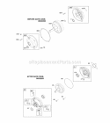 Gear Reduction Diagram and Parts List for 094032-0123-B1  Briggs and Stratton Engine